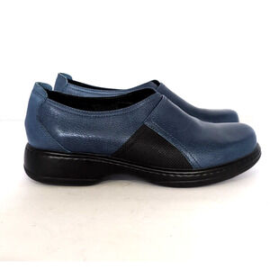 Dansko Clogs Shoes Women's EU 41 US 10.5-11 Blue Pebbled Leather Work Nursing